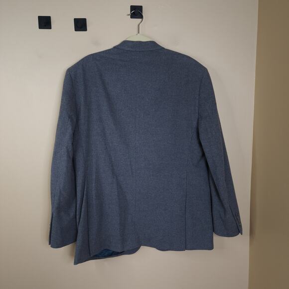 Jos. A. Banks Gray Wool/Silk Brand Two Button Blazer Size 44L - Picture 6 of 12